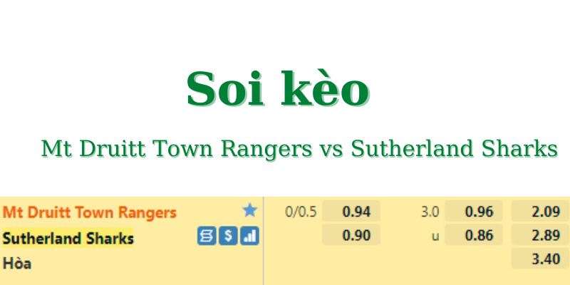 Soi kèo Mt Druitt Town Rangers vs Sutherland Sharks