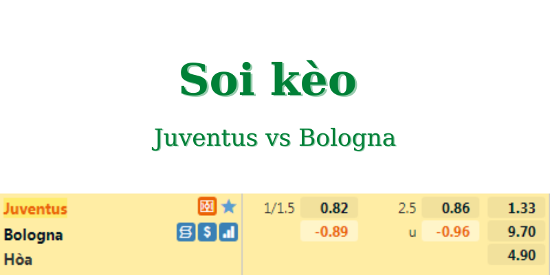 Soi kèo Juventus vs Bologna