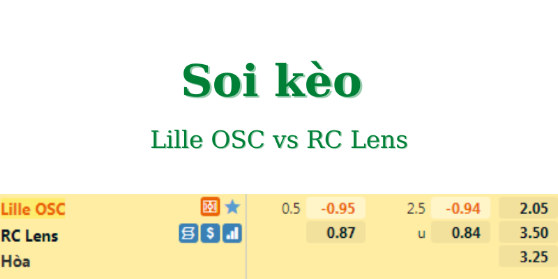 Soi kèo Lille OSC vs RC Lens