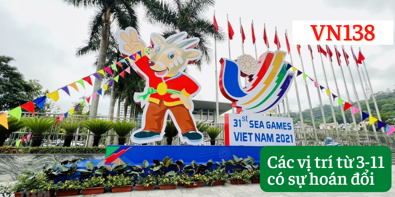Bảng tổng sắp huy chương SEA Games 31 ngày 20/5