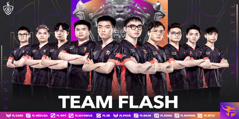 Đội hình Team Flash đến với AIC 2022